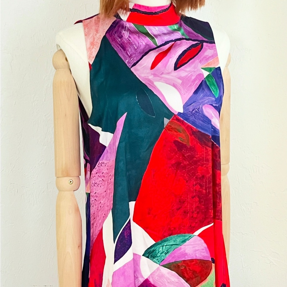 Nicole Miller - Colorful Abstract Dress XS fits Small